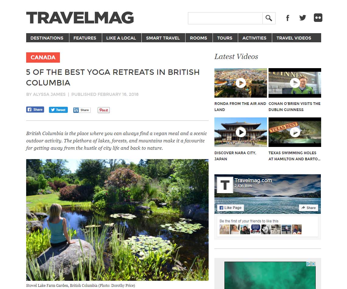 Yoga And Wine Holidays In Travelmag.com